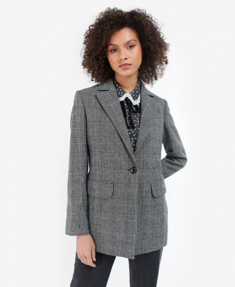 Grey Women Barbour Nyla Tailored Casual Jacket | US-9750SXOZH