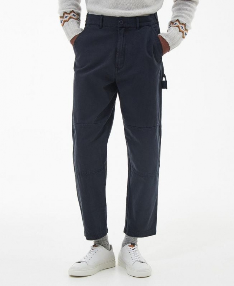 Indigo Men Barbour Chesterwood Work Pants | US-6384QELSP