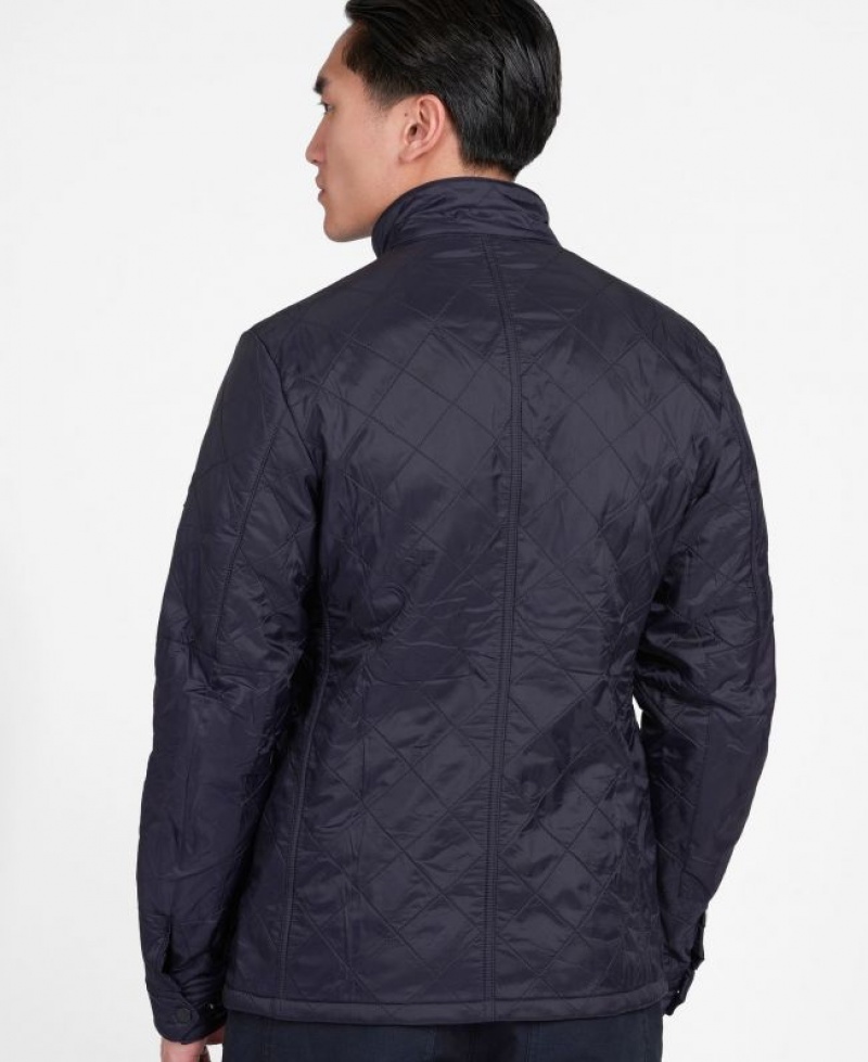 Indigo Men Barbour International Ariel Polarquilt Quilted Jacket | US-8701DCNYV