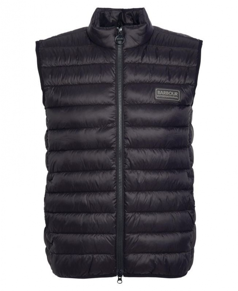 Indigo Men Barbour International Tourer Reed Vest | US-2107GRMQP