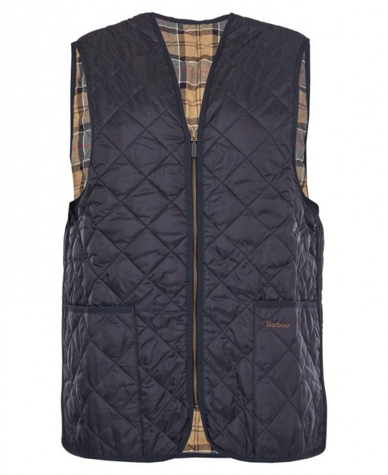 Indigo Men Barbour Quilted Waistcoat/Zip-In Liner Vest | US-6894RFECV