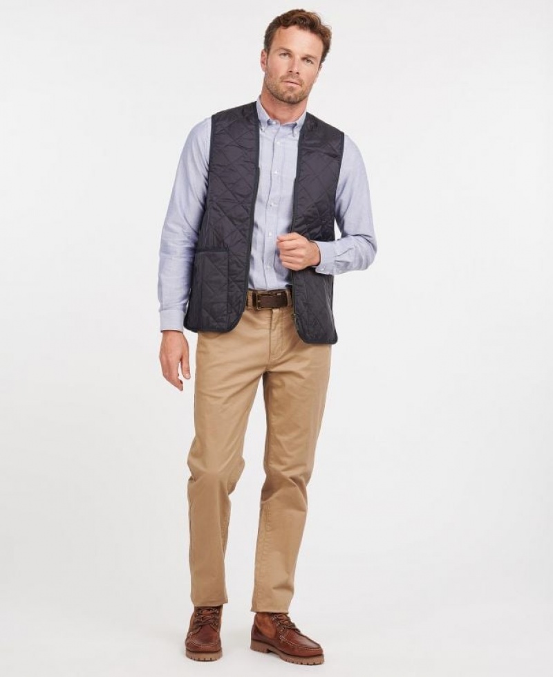 Indigo Men Barbour Quilted Waistcoat/Zip-In Liner Vest | US-6894RFECV