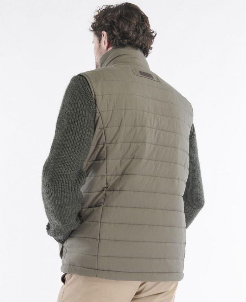 Khaki Men Barbour Bradford Vest | US-9056EPOTL