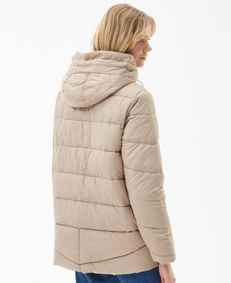 Khaki Women Barbour Bracken Quilted Jacket | US-0567OCHPB