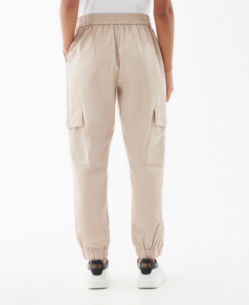 Light Beige Women Barbour International Monaco Pants | US-5978EQFIU