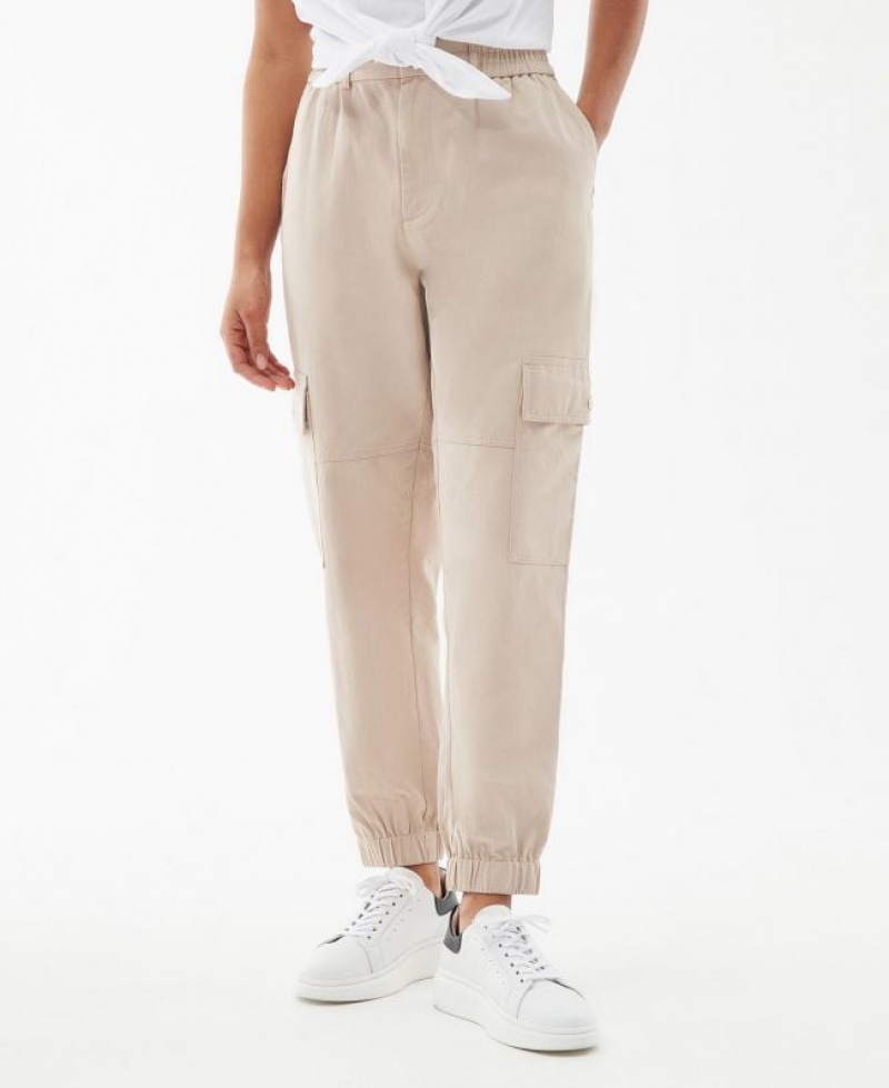 Light Beige Women Barbour International Monaco Pants | US-5978EQFIU