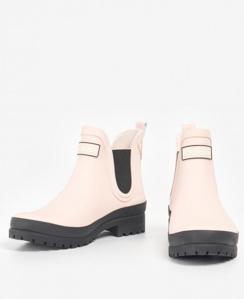 Light Beige Women Barbour Mallow Wellingtons Rain Boots | US-5340UOQGE