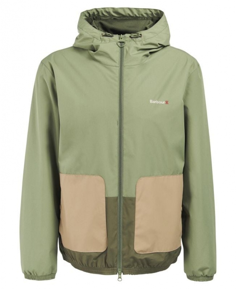 Light Green Men Barbour Kenby Showerproof Jacket Rain Jacket | US-4380HQMSA