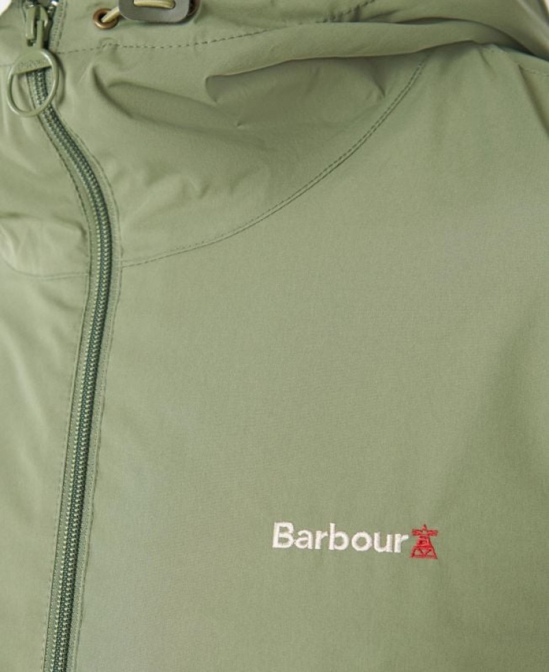 Light Green Men Barbour Kenby Showerproof Jacket Rain Jacket | US-4380HQMSA