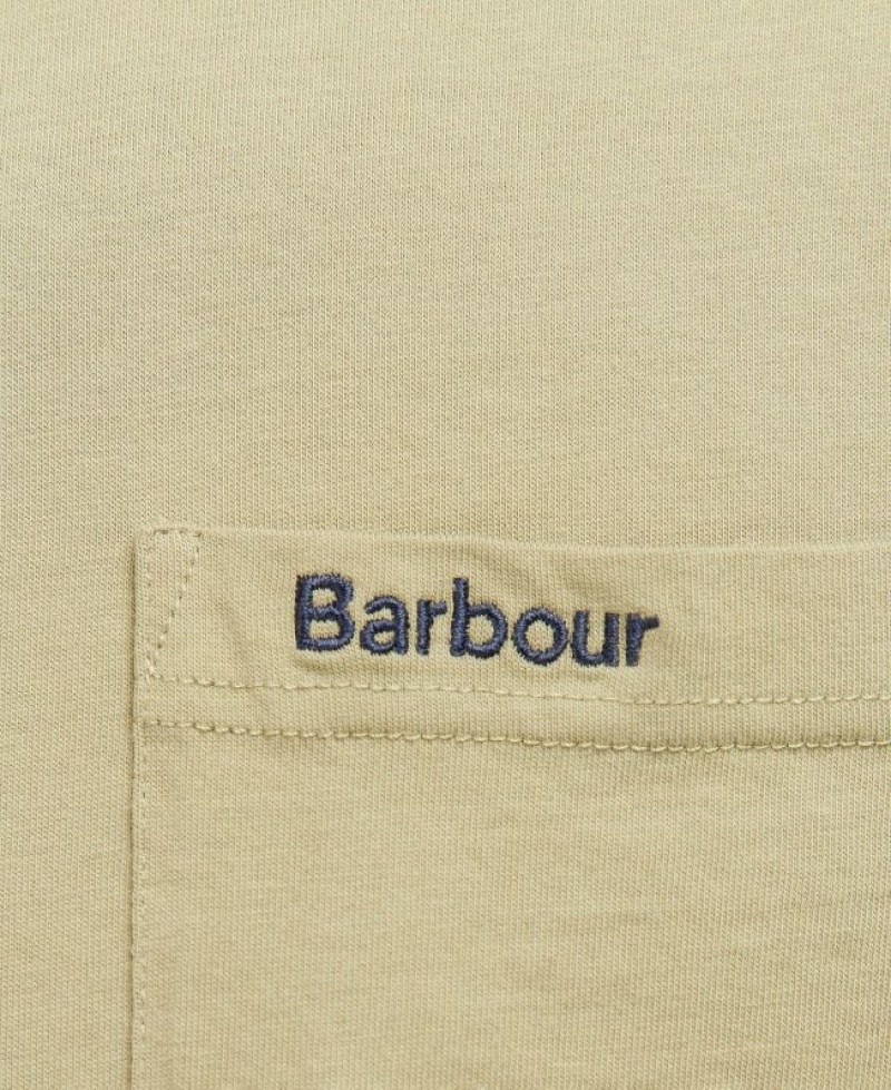 Light Green Men Barbour Langdon Pocket T-Shirts | US-1903QWRXP