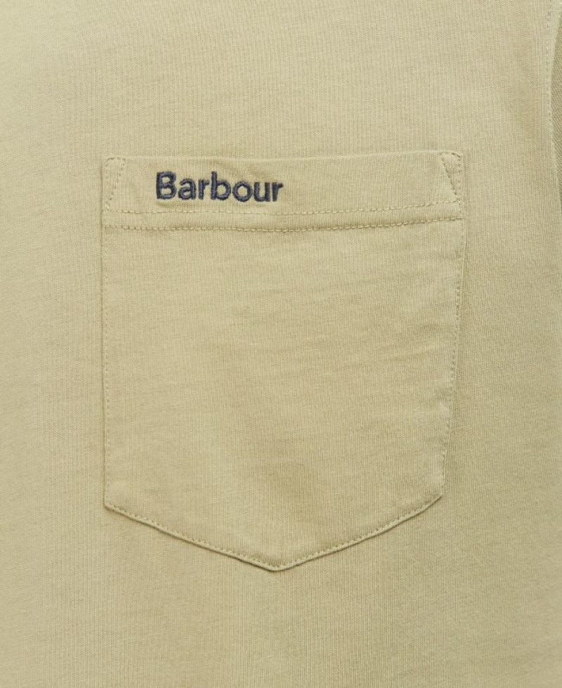 Light Green Men Barbour Langdon Pocket T-Shirts | US-1903QWRXP