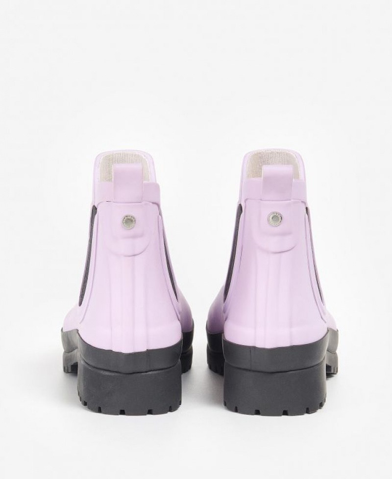 Light Pink Women Barbour Mallow Wellingtons Rain Boots | US-8576PCKJD