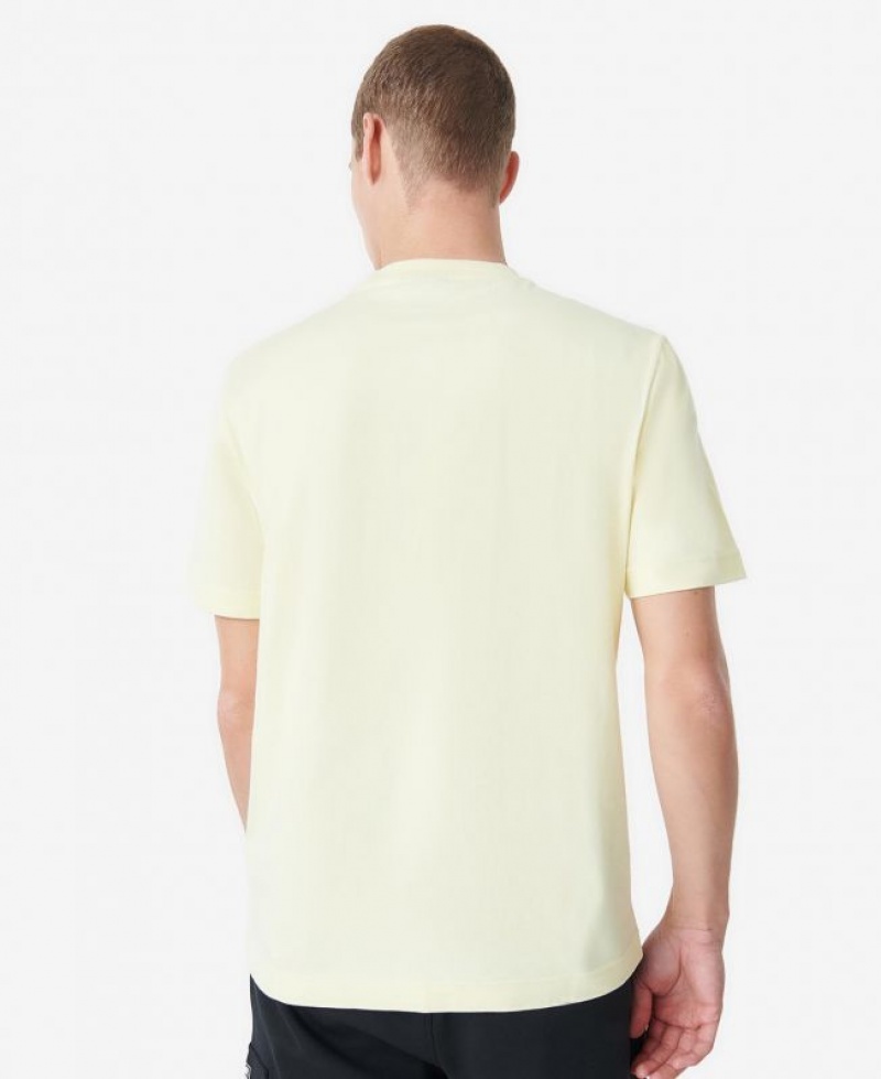 Light Yellow Men Barbour International Formula T-Shirts | US-9837KNICL