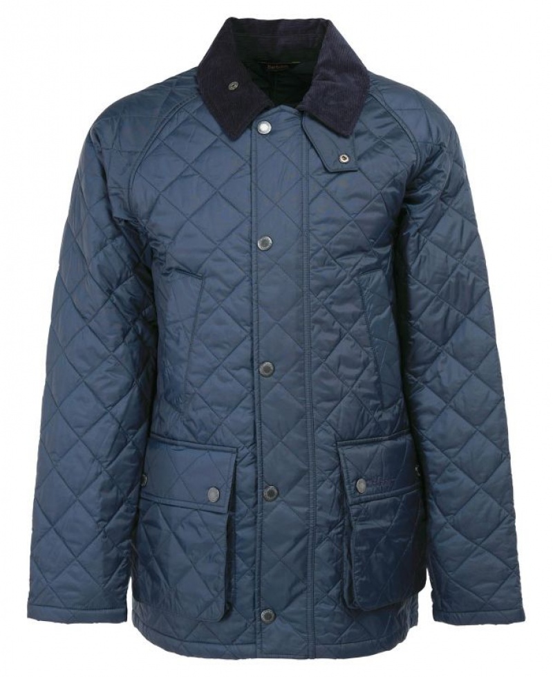 Navy Men Barbour Ashby Quilted Jacket | US-8709DPIKS