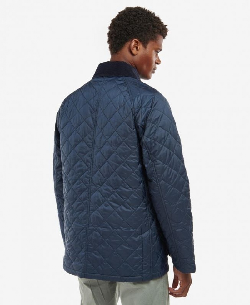 Navy Men Barbour Ashby Quilted Jacket | US-8709DPIKS