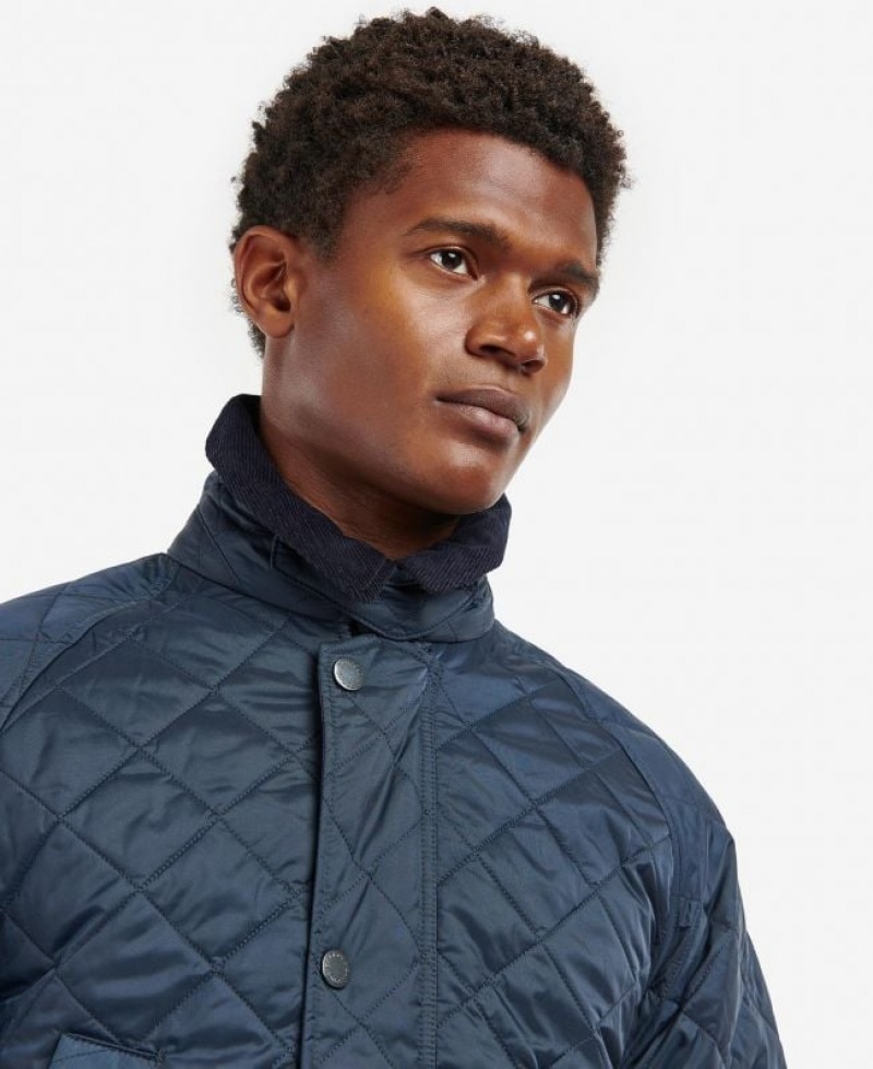 Navy Men Barbour Ashby Quilted Jacket | US-8709DPIKS