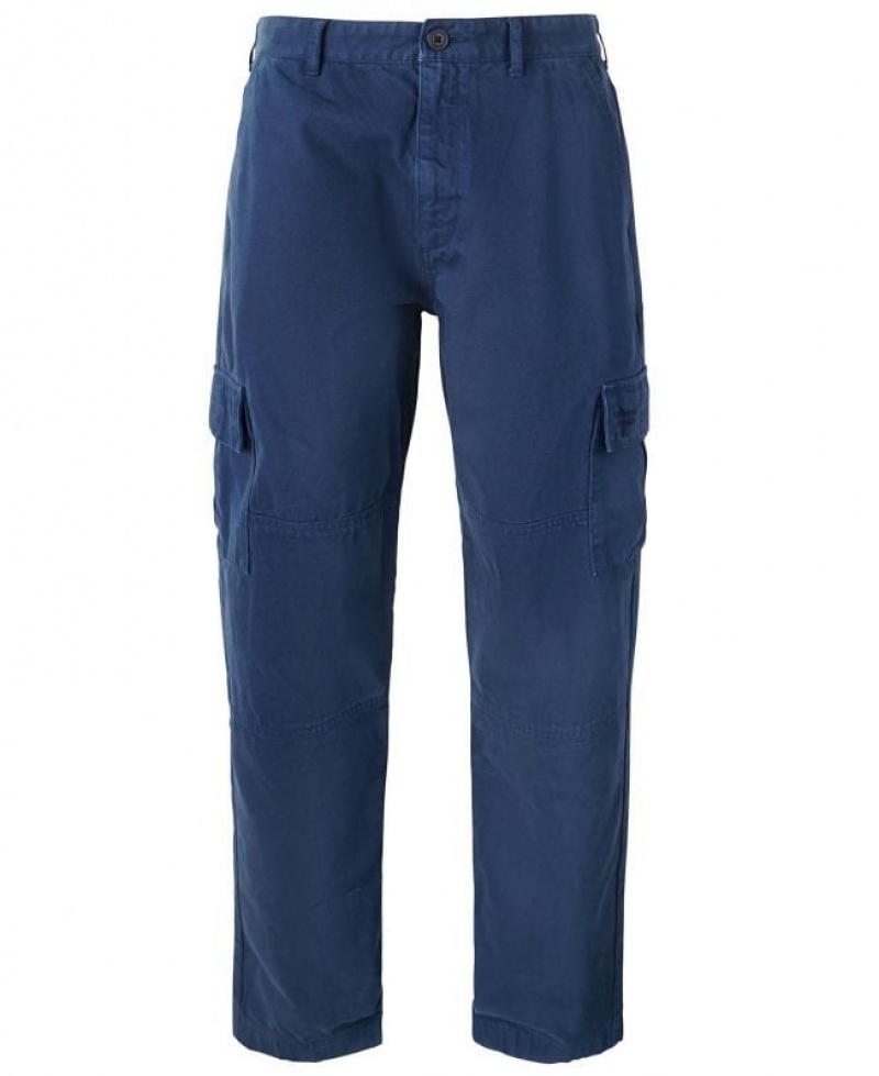 Navy Men Barbour Beacon Finch Cargo Pants | US-5814JMAXB