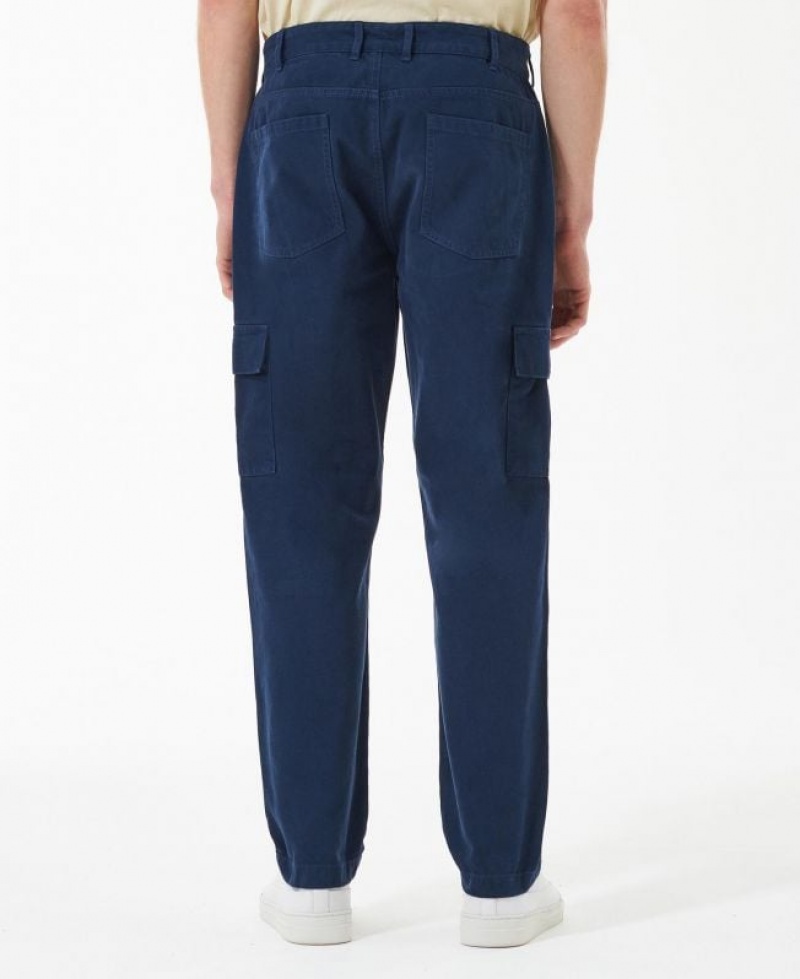 Navy Men Barbour Beacon Finch Cargo Pants | US-5814JMAXB