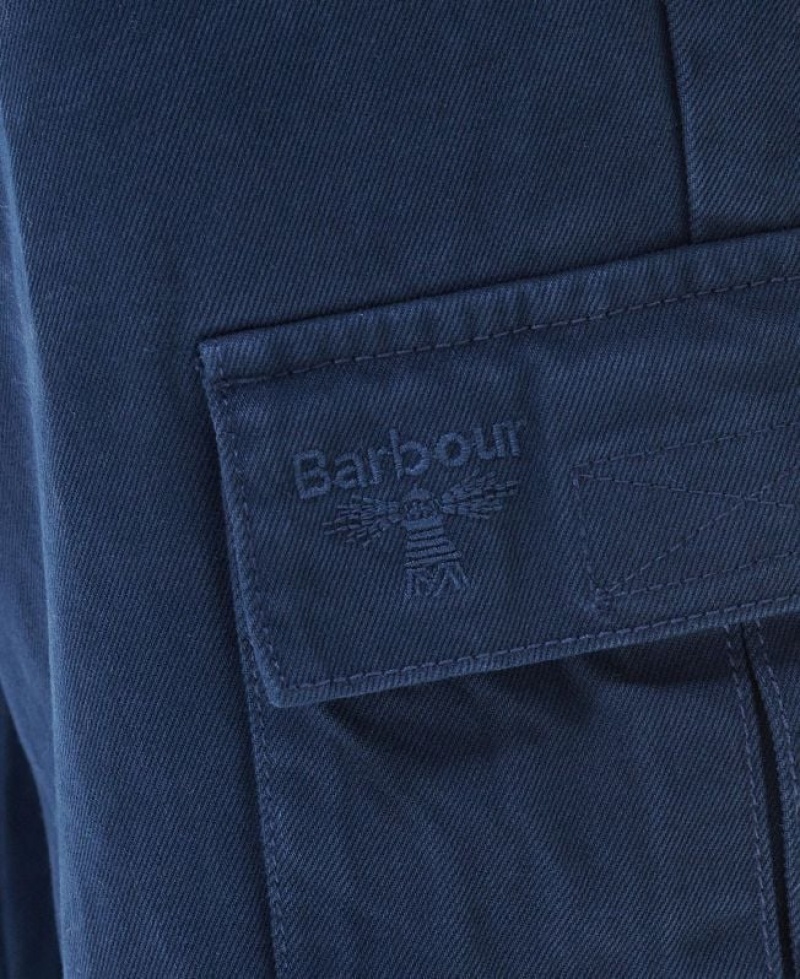 Navy Men Barbour Beacon Finch Cargo Pants | US-5814JMAXB