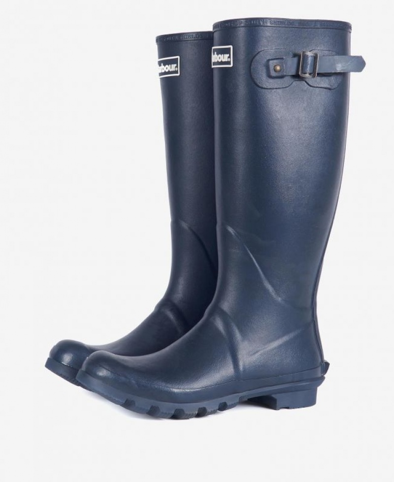 Navy Men Barbour Bede Wellington Rain Boots | US-5730ICPJG