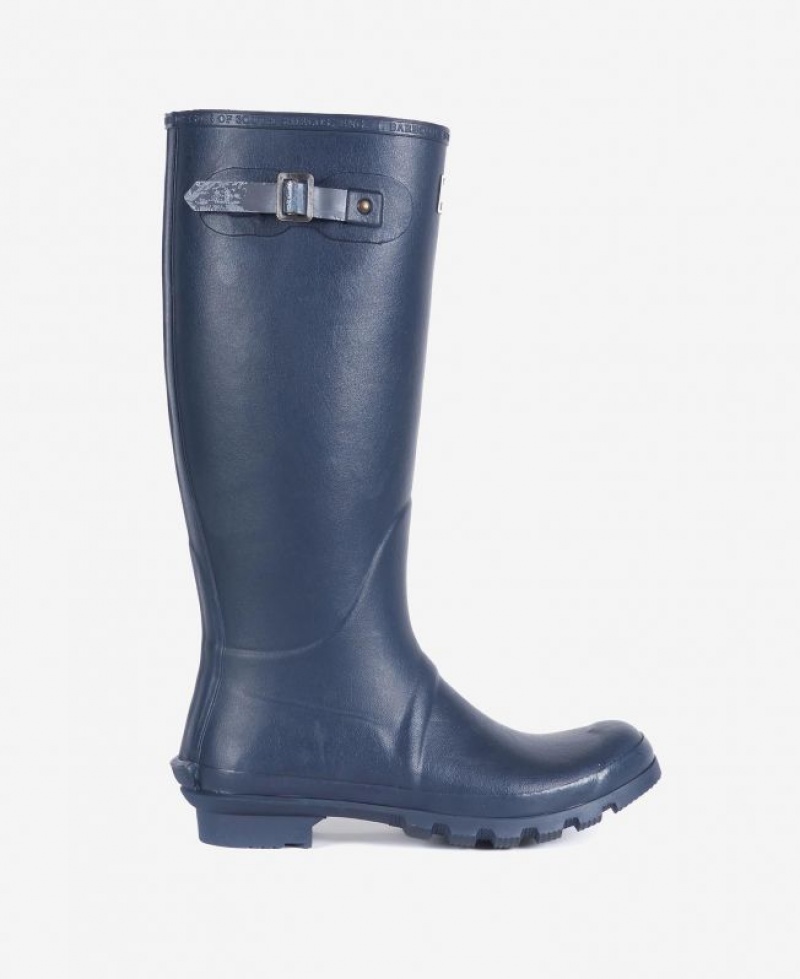 Navy Men Barbour Bede Wellington Rain Boots | US-5730ICPJG