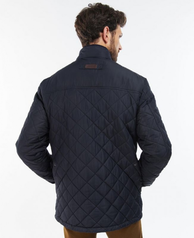 Navy Men Barbour Brendon Quilted Jacket | US-3982IRSNX