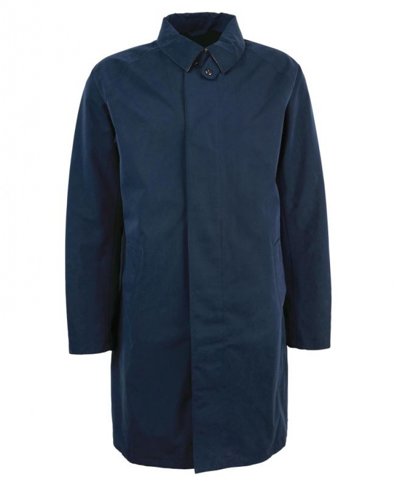 Navy Men Barbour Cambridge Mac Waterproof Jacket | US-8124LMRQA