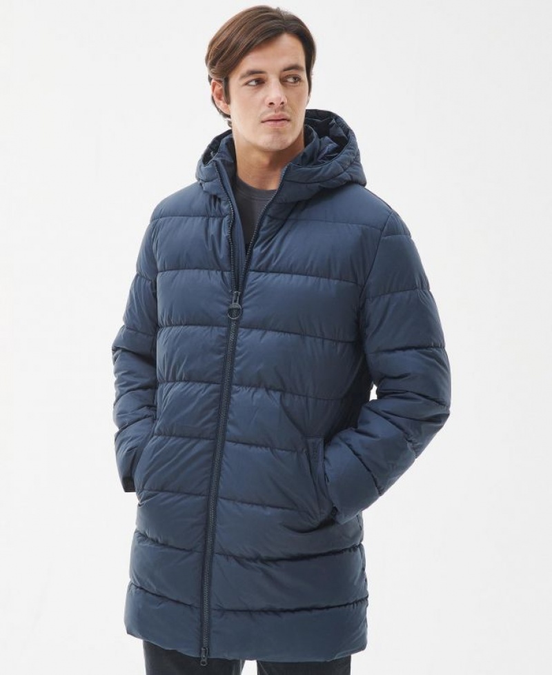 Navy Men Barbour Corbett Quilted Jacket | US-1750FWRNG