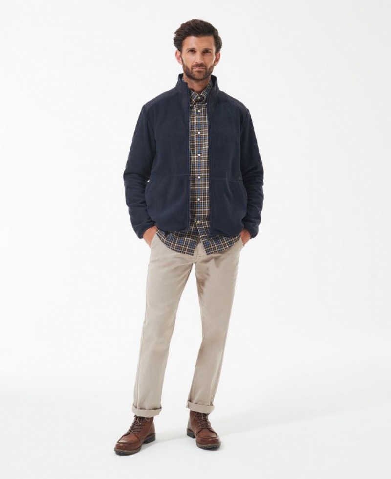 Navy Men Barbour Country Fleece | US-4632SREKY