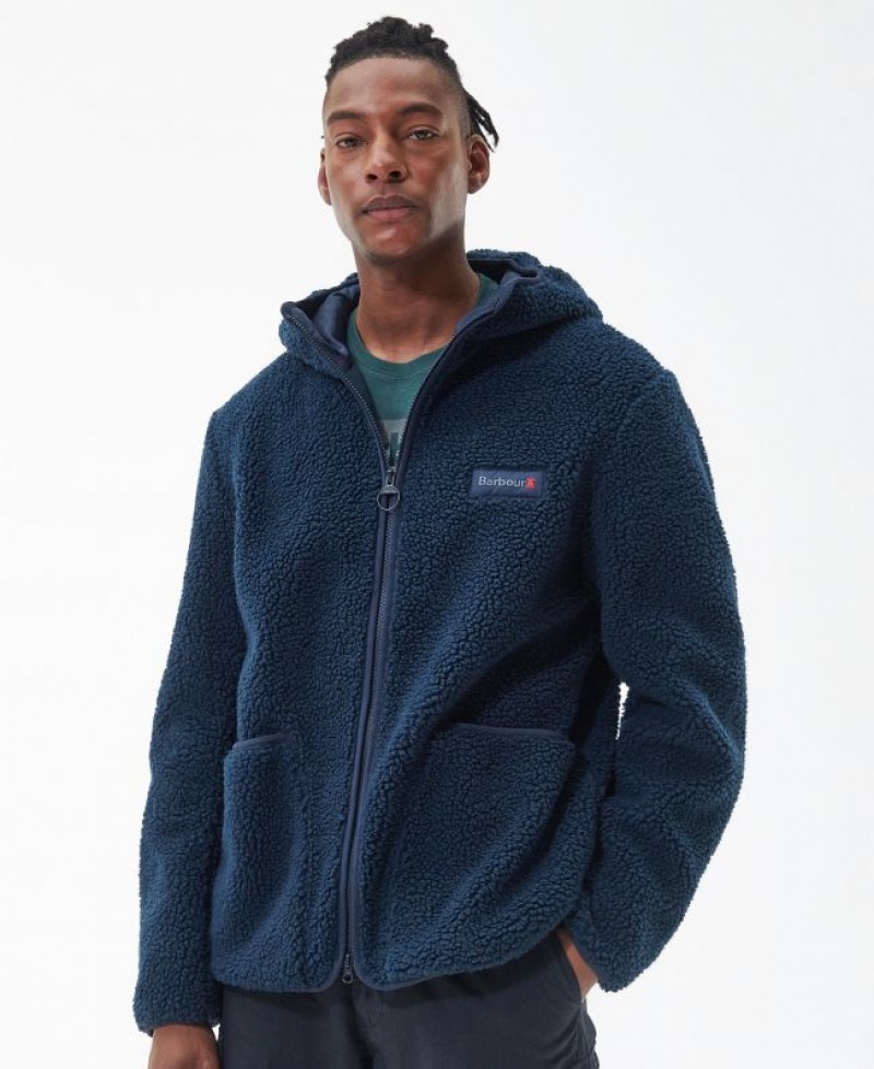 Navy Men Barbour Emble Fleece | US-9407REPMZ