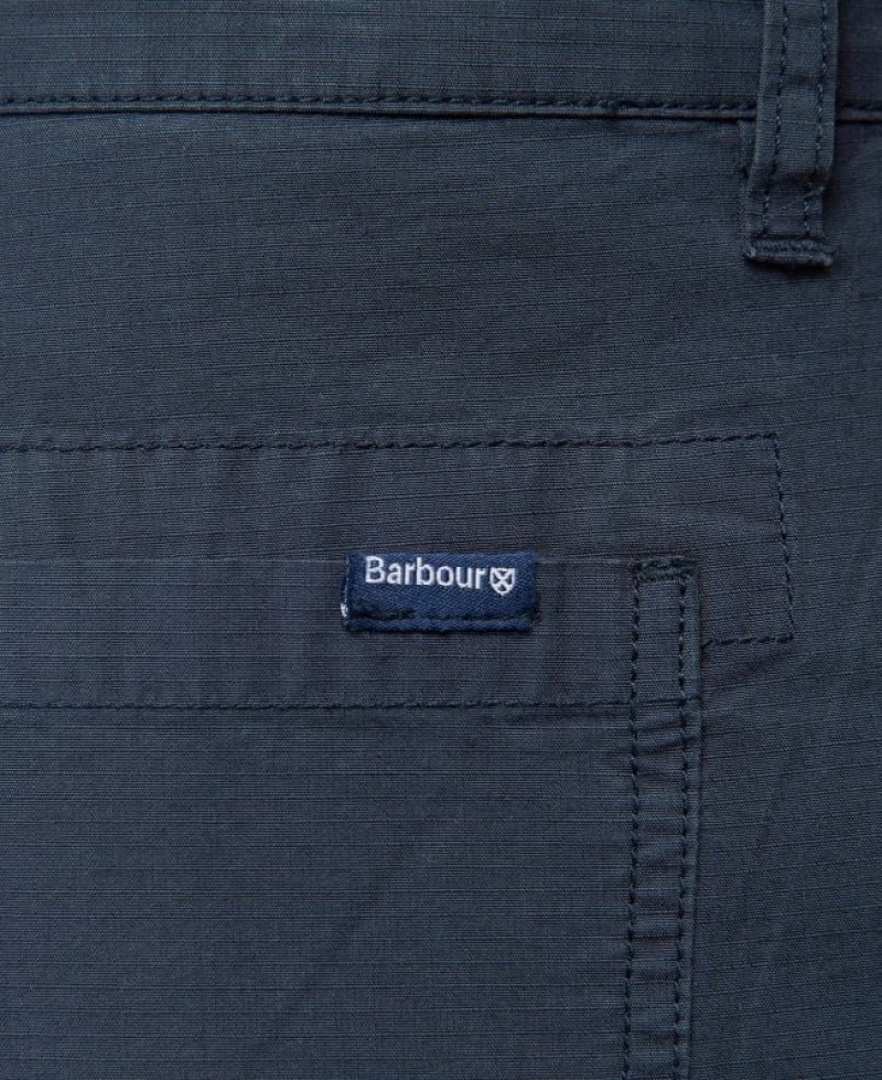 Navy Men Barbour Essential Ripstop Cargo Pants | US-6729ZFPNT