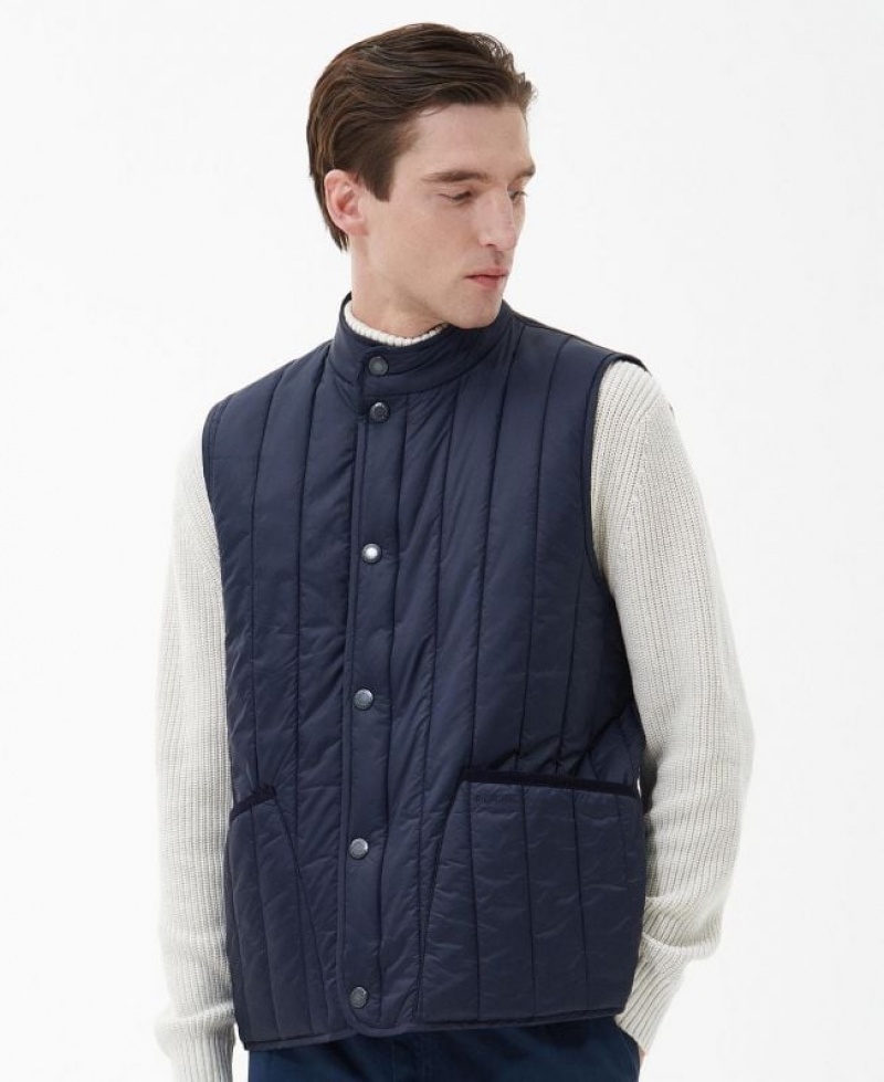 Navy Men Barbour Farndale Vest | US-0324NURED