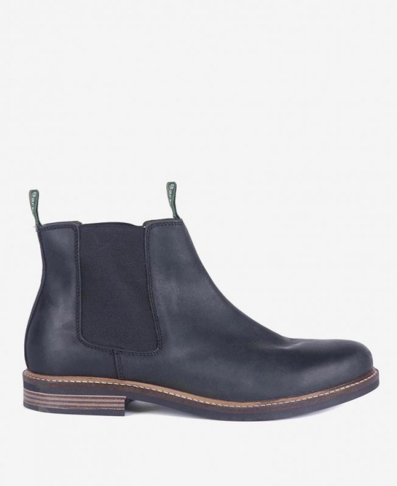 Navy Men Barbour Farsley Chelsea Boots | US-9362DBTVX