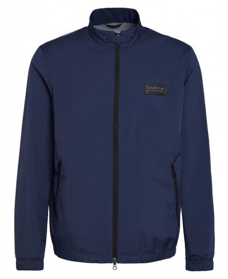 Navy Men Barbour International Quay Showerproof Jacket Rain Jacket | US-6152CGNRB