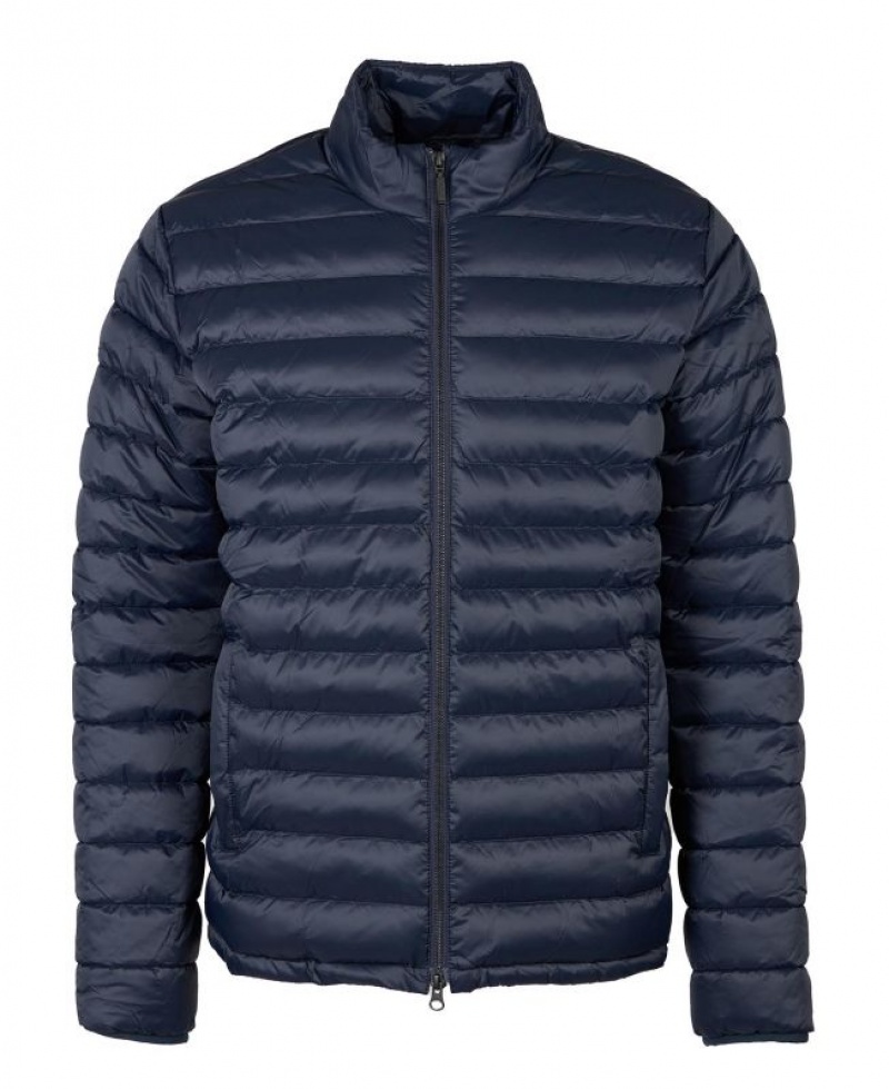 Navy Men Barbour International Racer Impeller Quilted Jacket | US-3428VGOIP