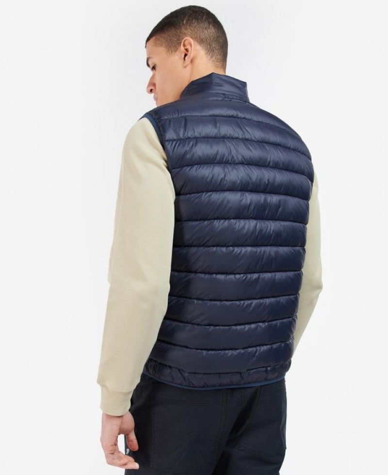 Navy Men Barbour International Racer Reed Vest | US-7142EYNLA