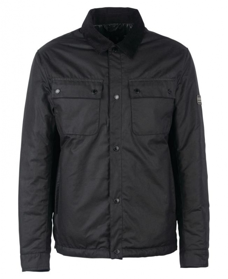 Navy Men Barbour International Tourer Waxed Jacket | US-2687BDYQS