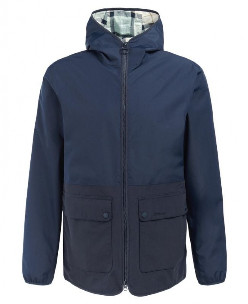 Navy Men Barbour Kennet Waterproof Jacket | US-9517RWMJP