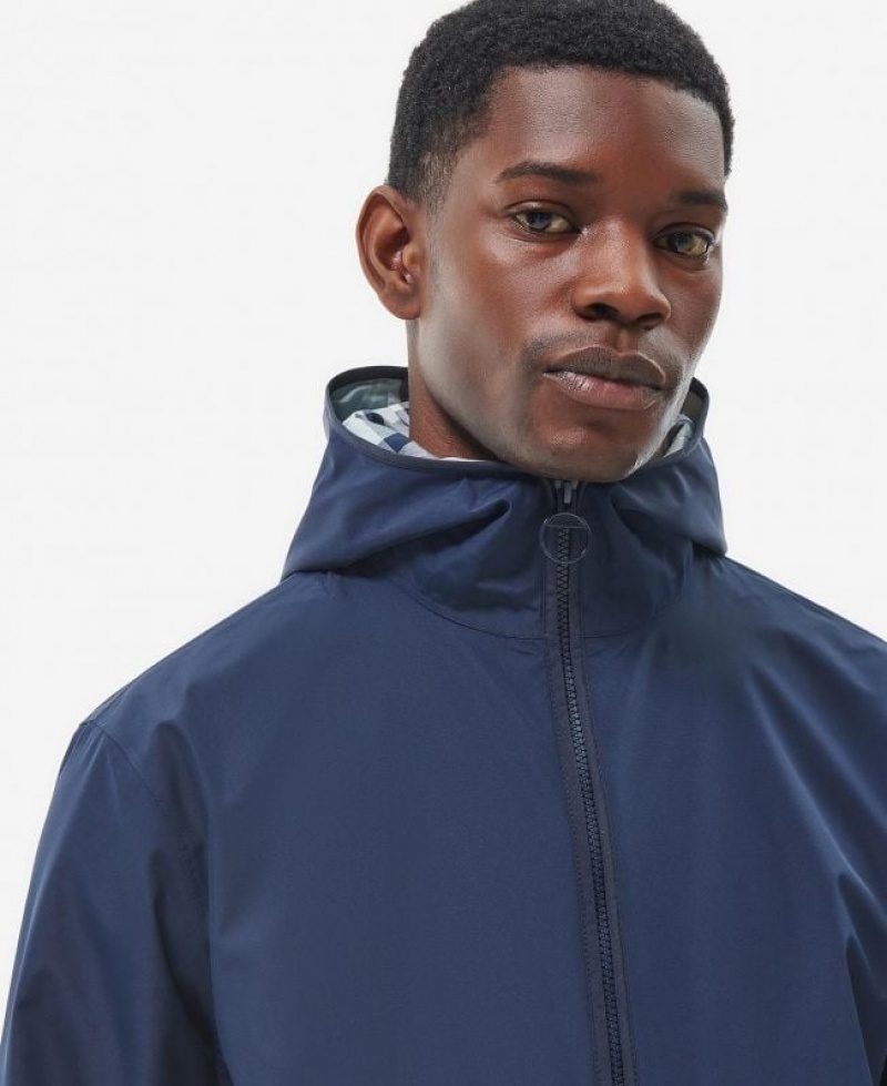 Navy Men Barbour Kennet Waterproof Jacket | US-9517RWMJP