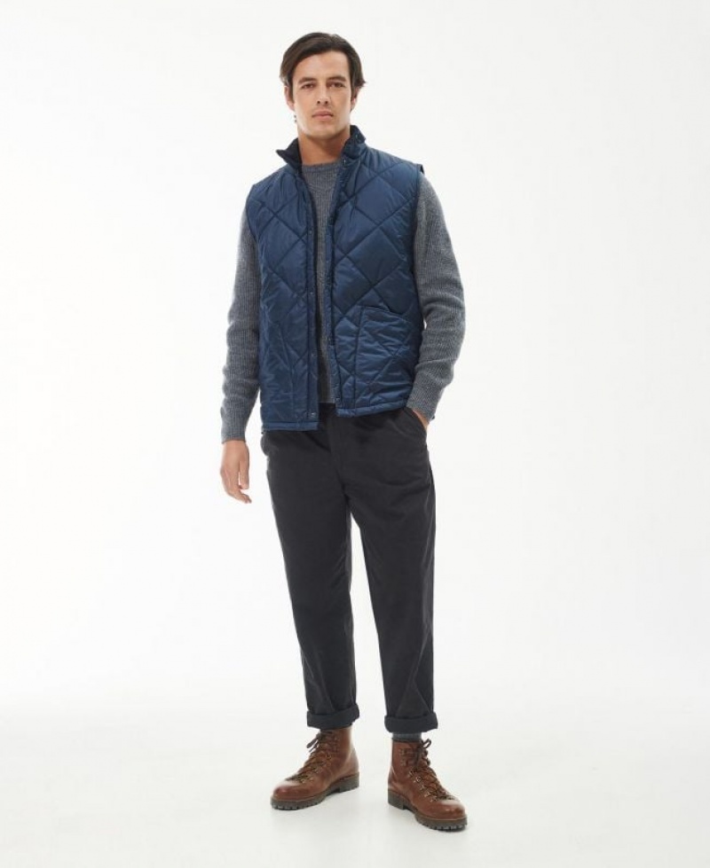 Navy Men Barbour Liddesdale Vest | US-5197WLPDX