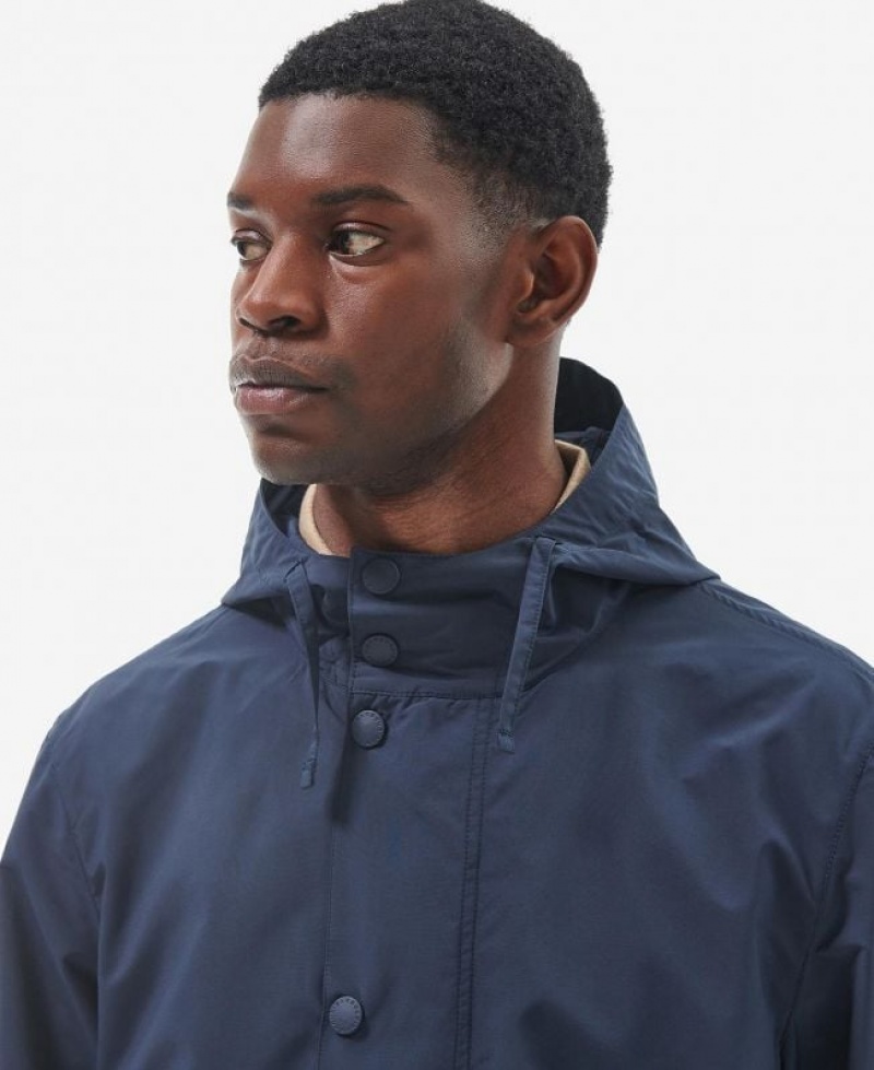 Navy Men Barbour Lightweight City Showerproof Jacket Rain Jacket | US-1865XTIPL