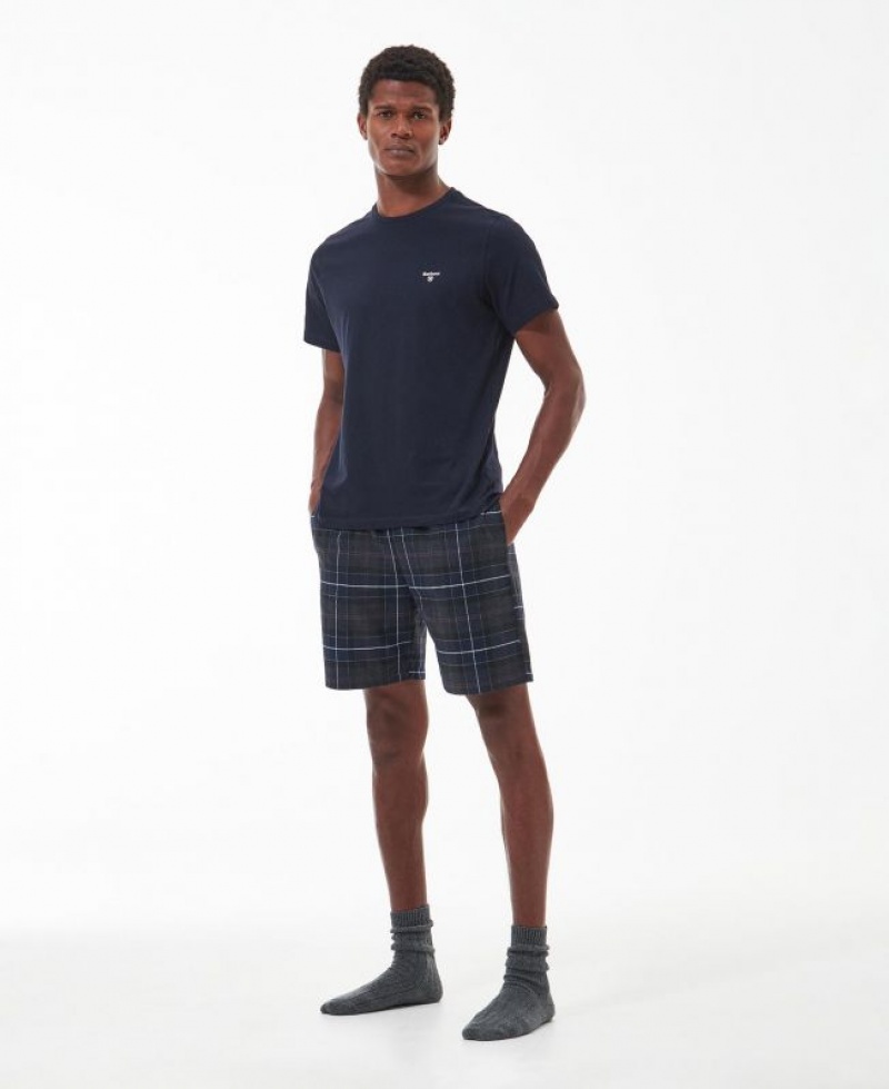 Navy Men Barbour Millar 2-Pack s T-Shirts | US-1597KCBXU