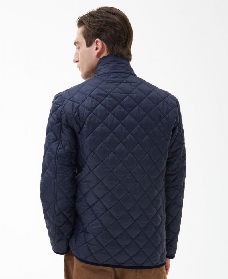 Navy Men Barbour Modern Liddesdale Quilted Jacket | US-0592TJXZH