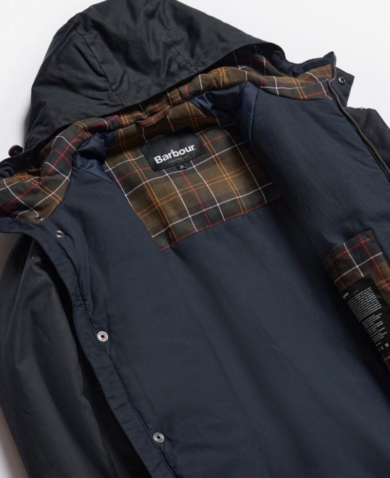 Navy Men Barbour Modern Waxed Jacket | US-3510PNLUA