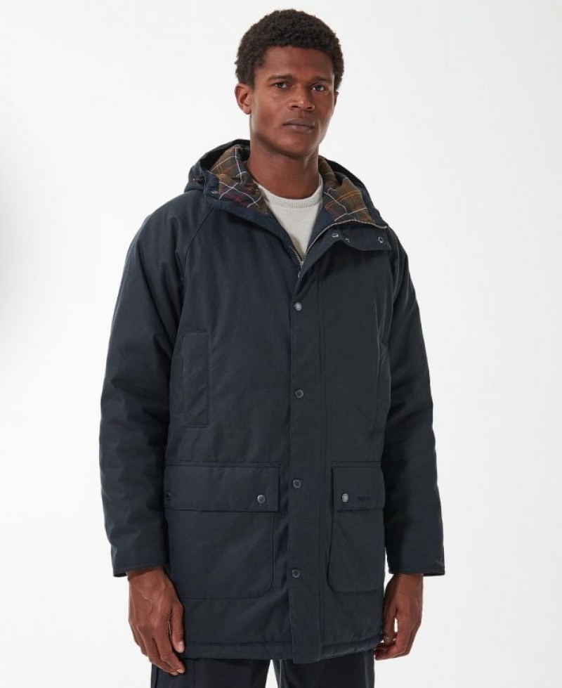 Navy Men Barbour Modern Waxed Jacket | US-3510PNLUA