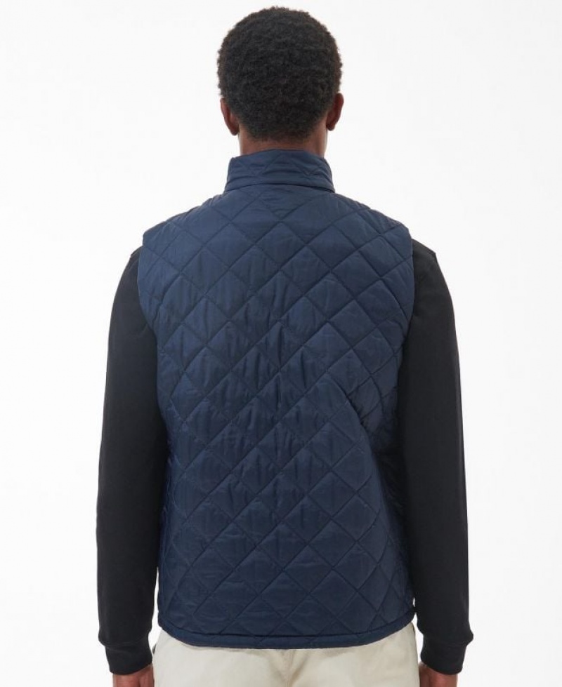 Navy Men Barbour Monty Vest | US-5396OPZLX