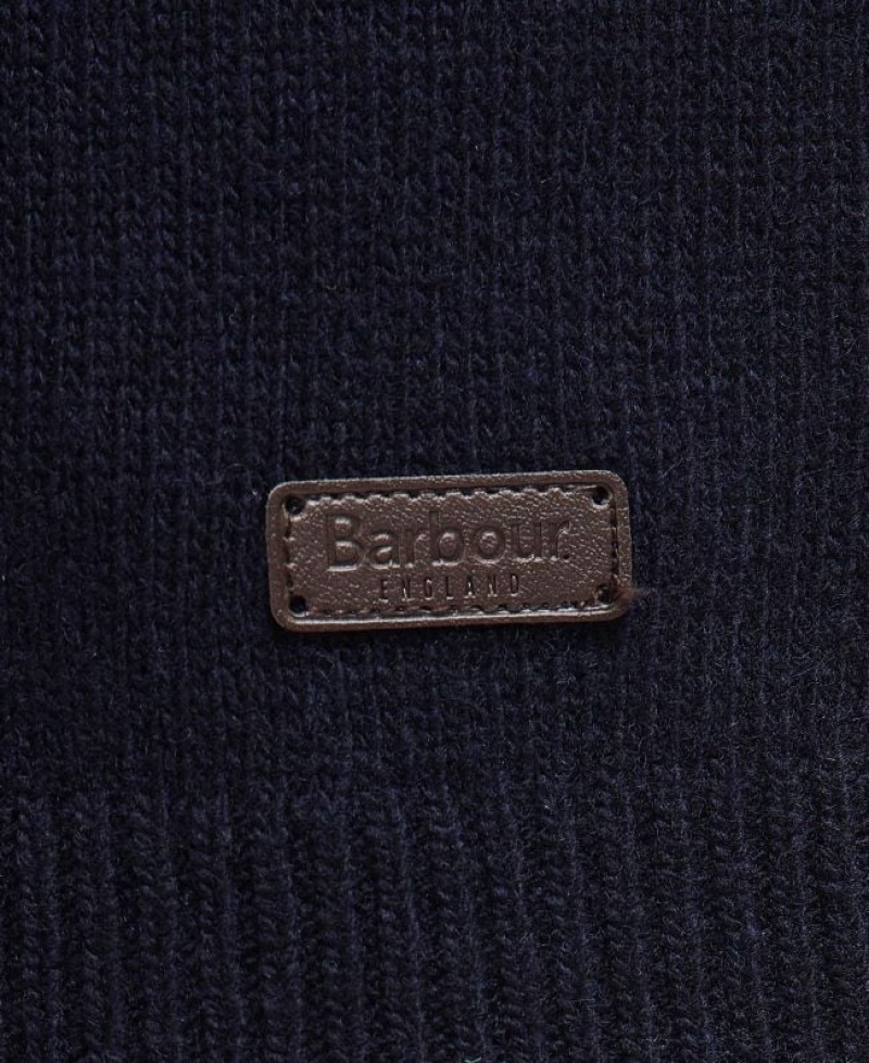 Navy Men Barbour Nelson Essential Crew Neck Sweater | US-1283BISEC