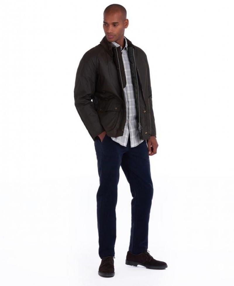 Navy Men Barbour Neuston Moleskin Pants | US-6287WUJAM