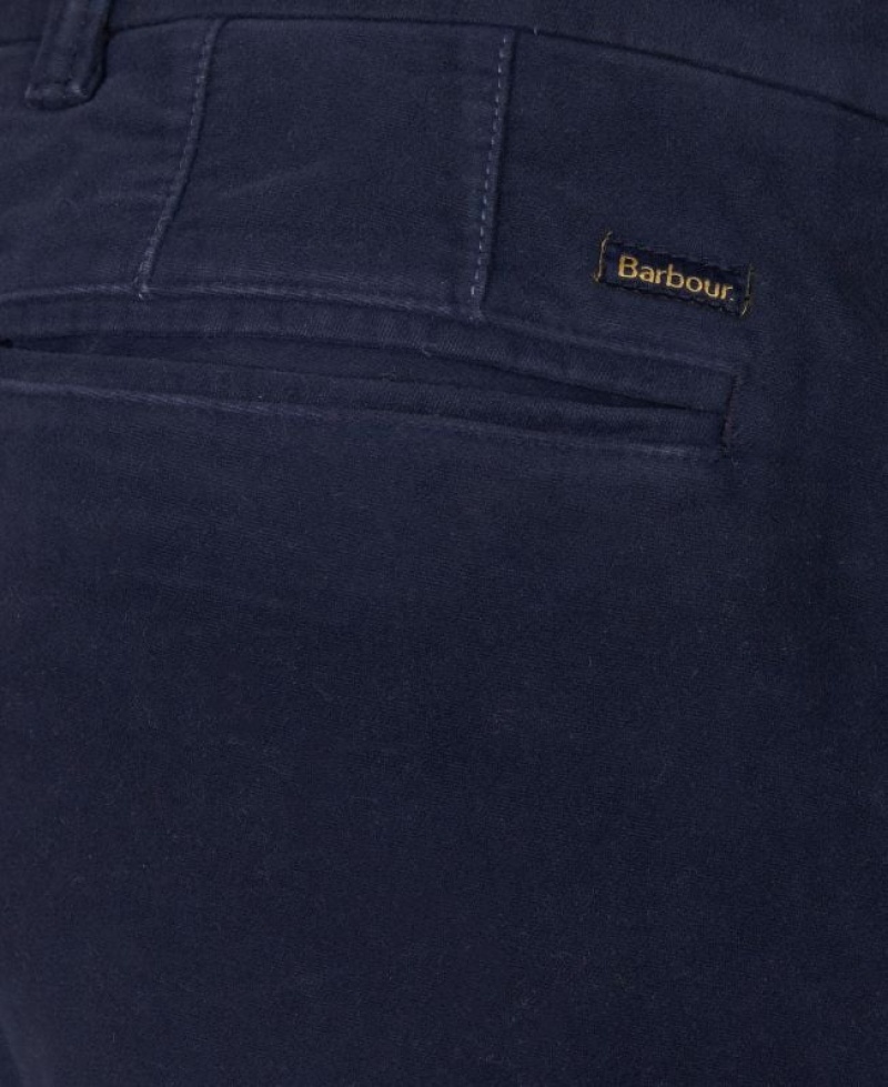 Navy Men Barbour Neuston Moleskin Pants | US-6287WUJAM