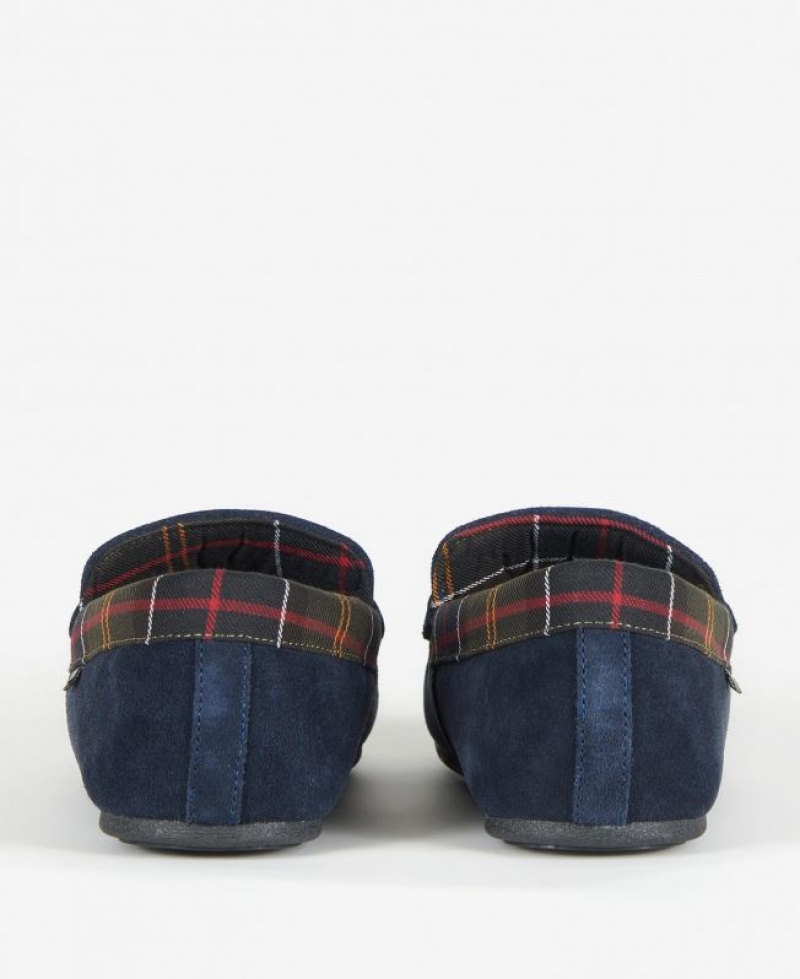 Navy Men Barbour Porterfield Slippers | US-1564KIGVS